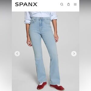 SPANX Tidal Blue Flare Jeans